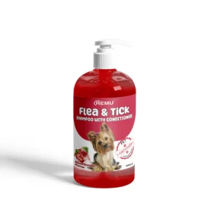 Pet Accessories Product details of REMU Groomer Flea & Tick Shampoo – Strawberry – 600 ml
