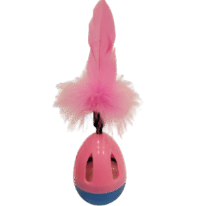 Pet Accessories Egg Shape Toy With Feather